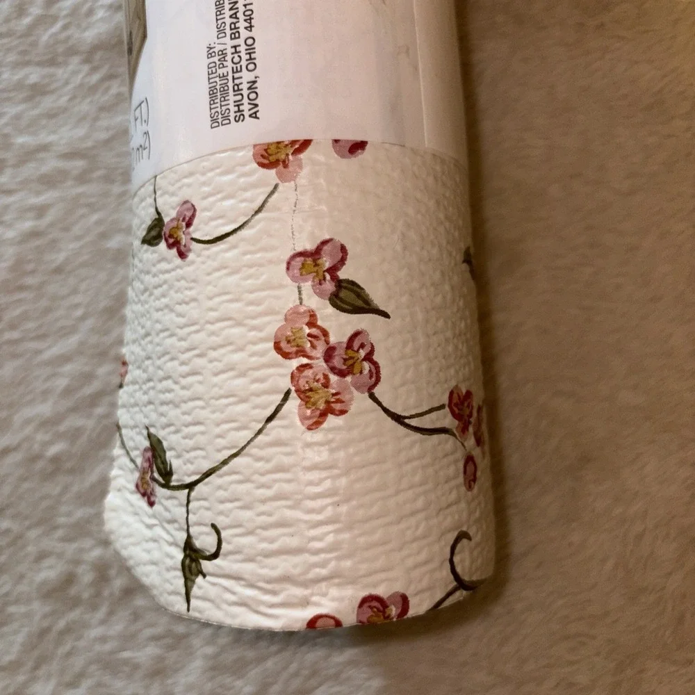 Duck Smooth Top EasyLiner, 12-inch x 10 Feet, Floral Pattern